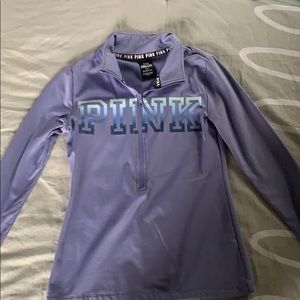 pink/victoria secret half zip jacket